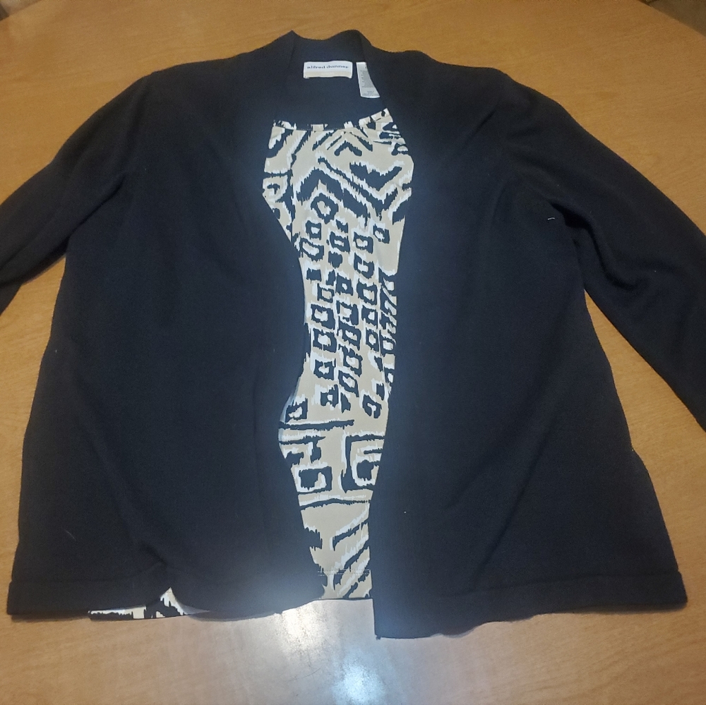 Alfred dunner cardigan with built in top